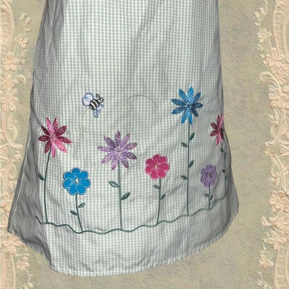 Vintage Basic Editions Spring White and Green flo… - image 5